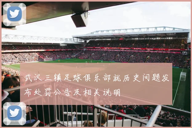 武汉三镇足球俱乐部就历史问题发布处罚公告及相关说明