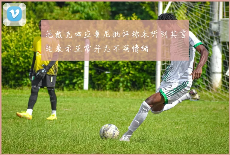 范戴克回应鲁尼批评称未听到其言论表示正常并无不满情绪